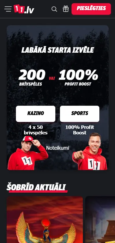 11.lv mobilā versija