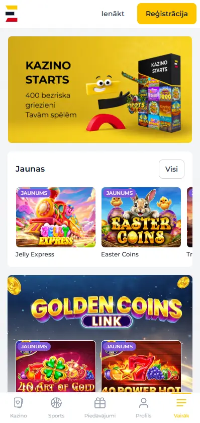 Spelet mobilā versija